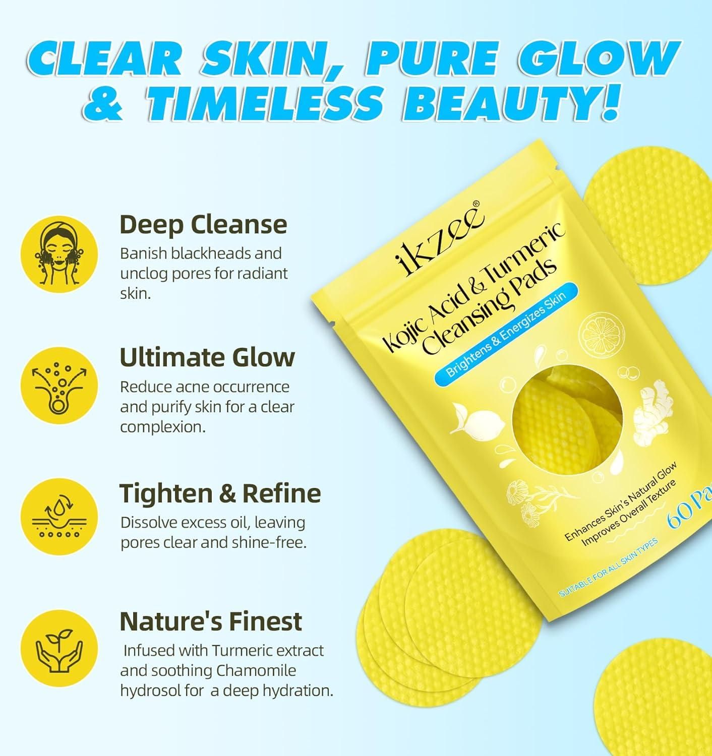 Turmeric Kojic Acid Cleansing 60 Pads