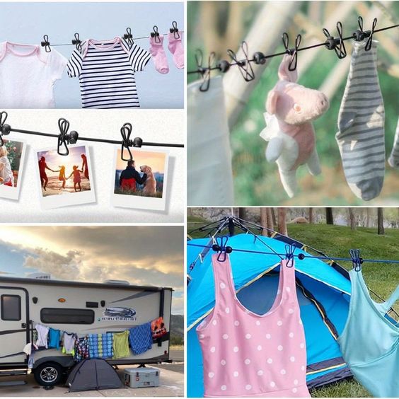 Ravel Clothesline, Portable, Retractable and Adjustable Camping (Buy 1 Get 1 Free)