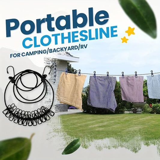 Ravel Clothesline, Portable, Retractable and Adjustable Camping (Buy 1 Get 1 Free)